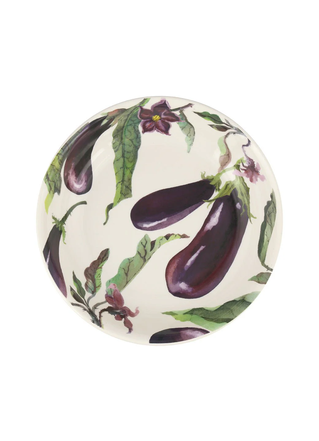 Aubergine & Flowers Medium Pasta Bowl - Image 3