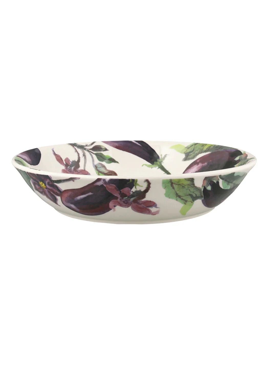 Aubergine & Flowers Medium Pasta Bowl - Set of 4 - Image 5