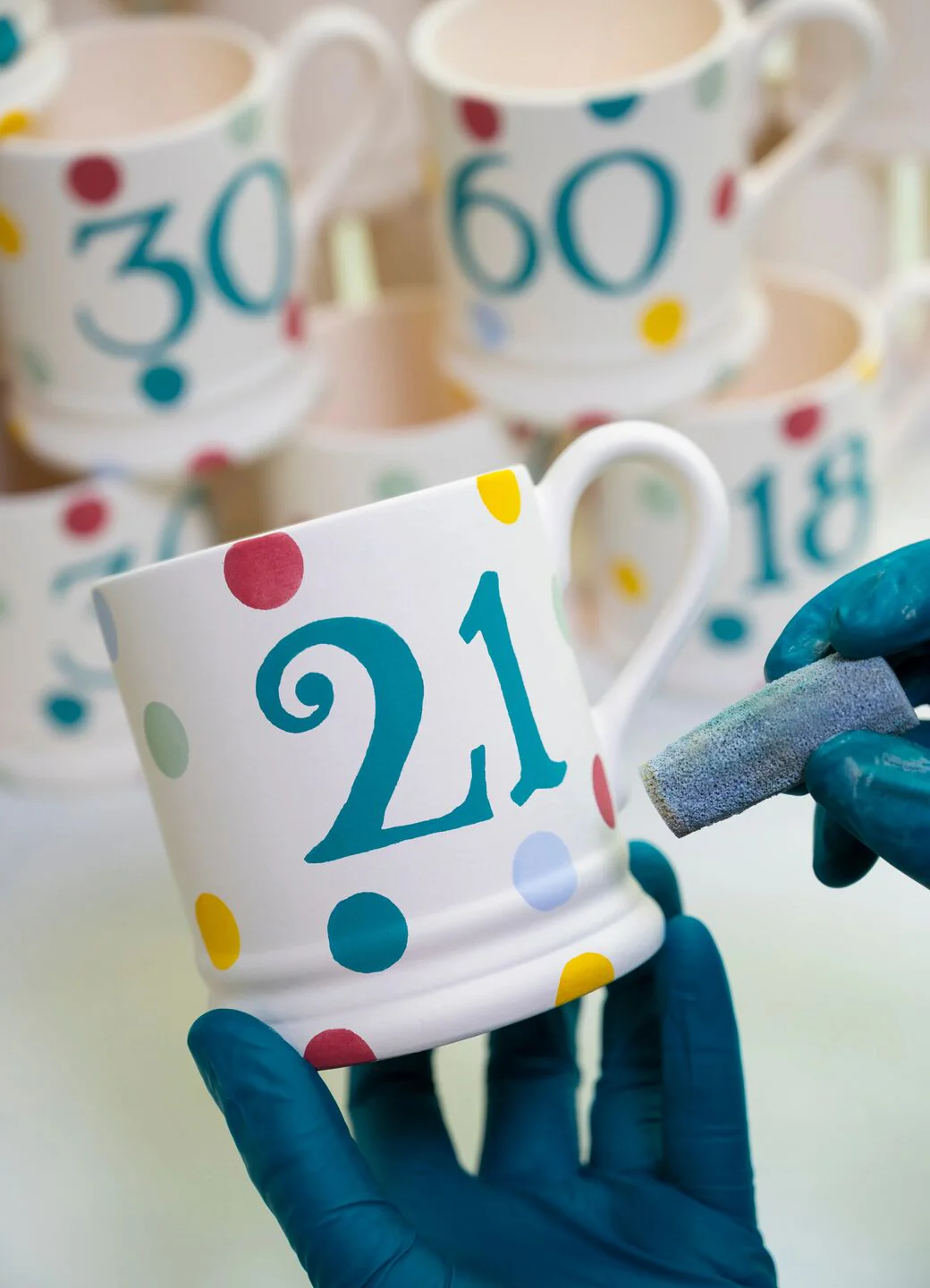 Personalised Milestone Birthday/Anniversary 1/2 Pint Mug - Image 35