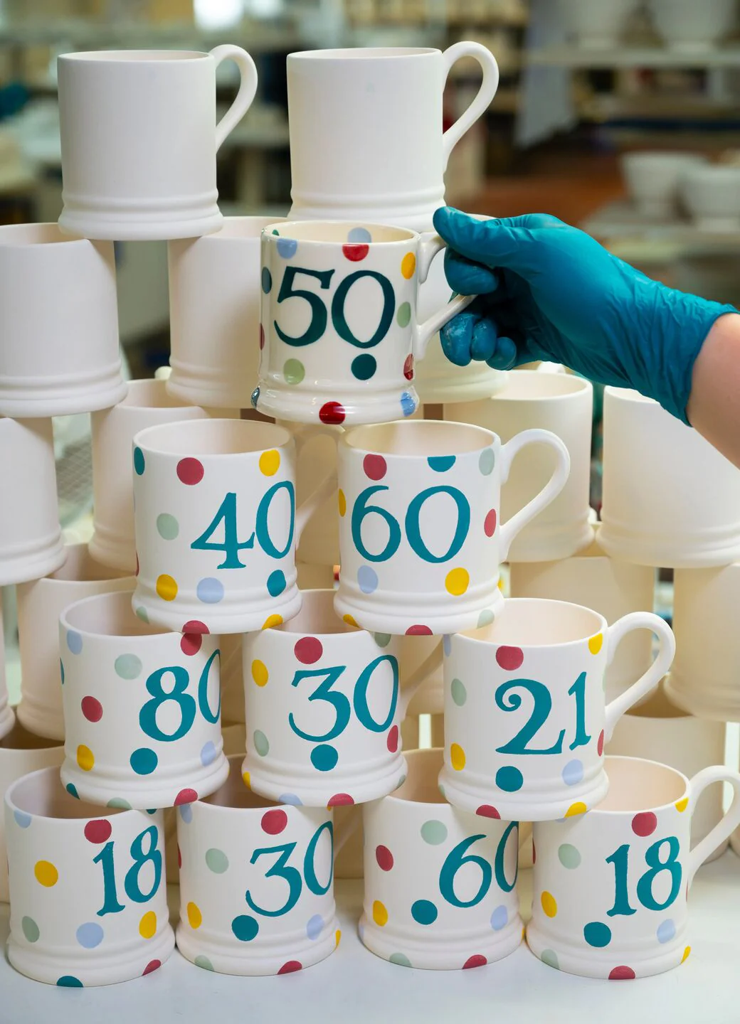 Personalised Milestone Birthday/Anniversary 1/2 Pint Mug - Image 36