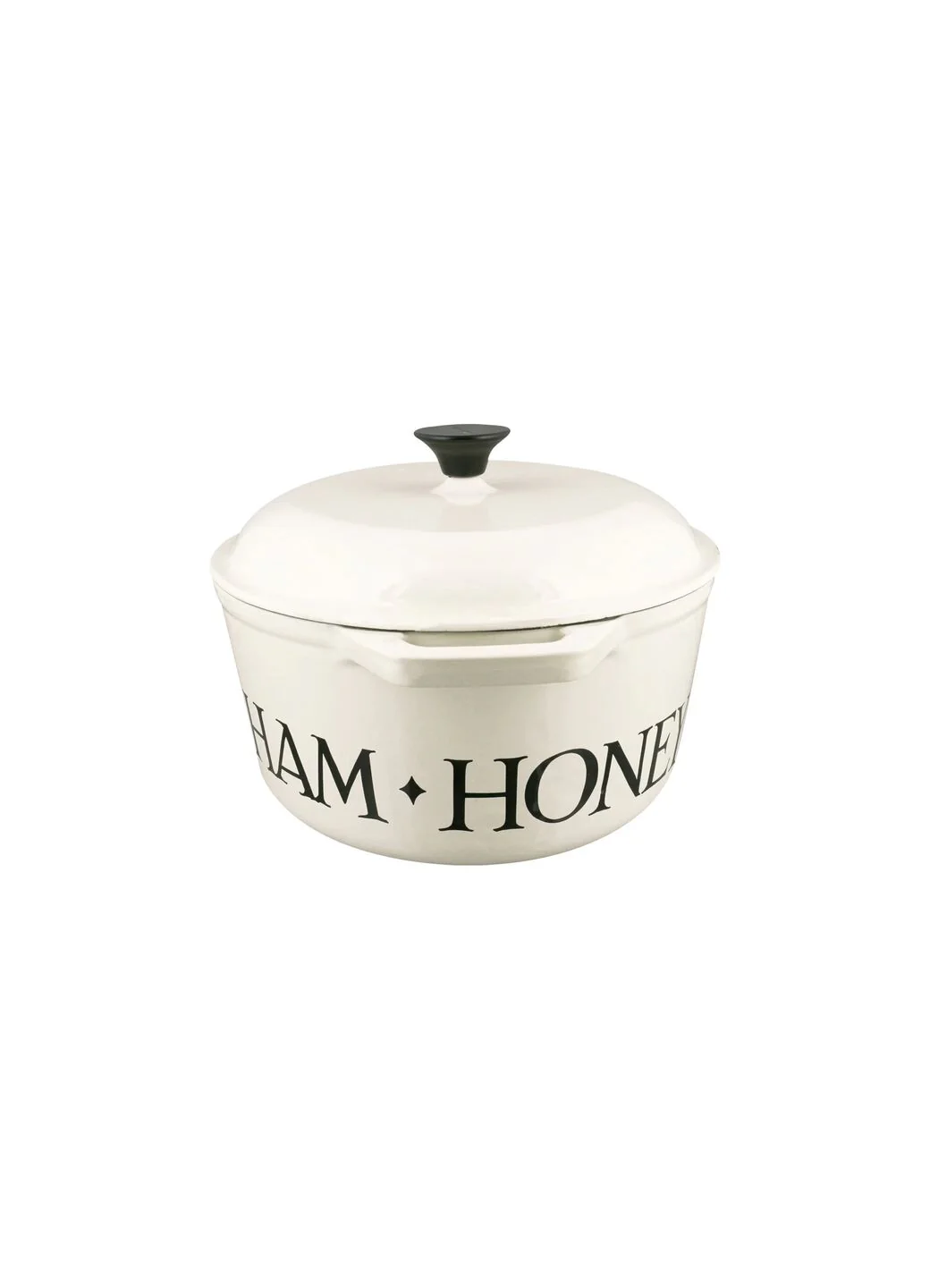 Black Toast Cast Iron Oval Casserole Pot - Image 3