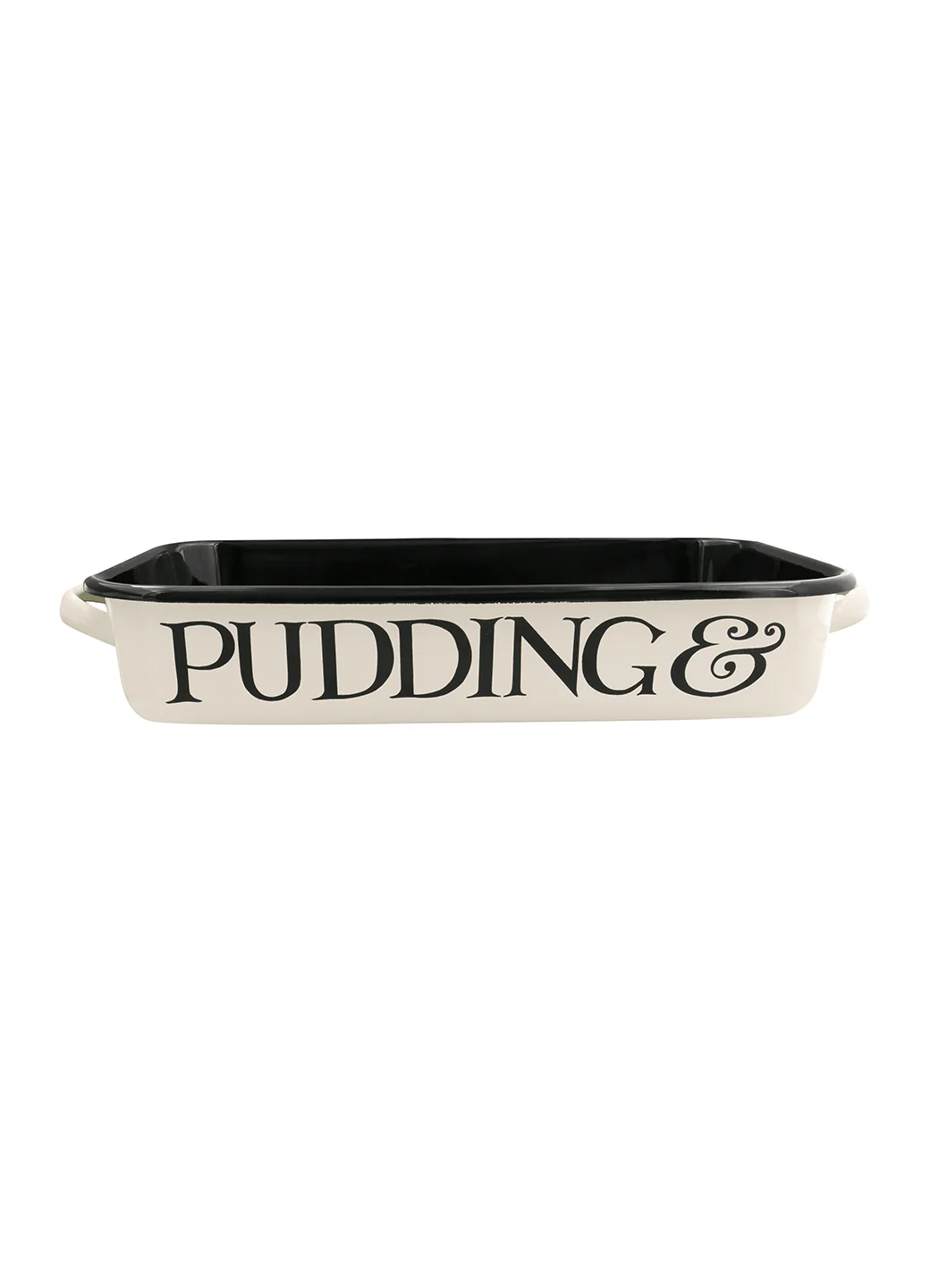 Black Toast Enamel Roasting Dish with Handles 38cm - Image 4