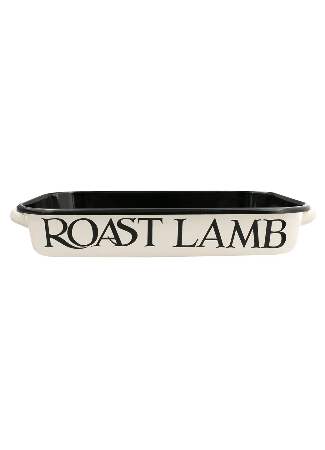 Black Toast Enamel Roasting Dish with Handles 40cm - Image 3