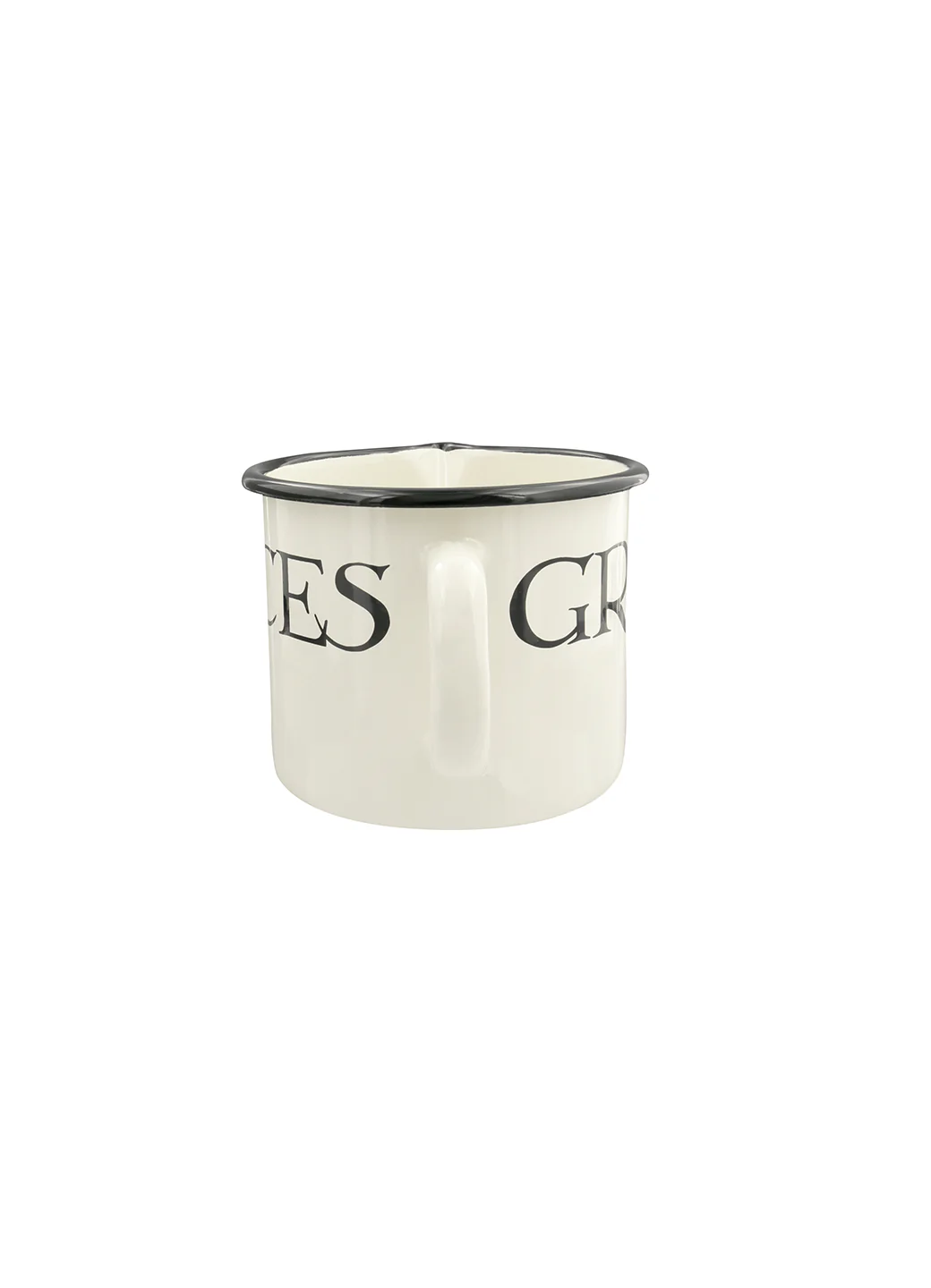 Black Toast Large Enamel Jug - Image 3