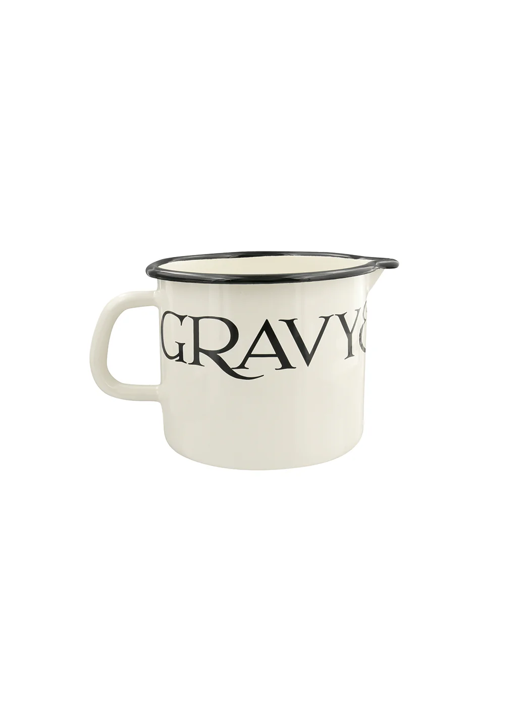 Black Toast Large Enamel Jug - Image 4