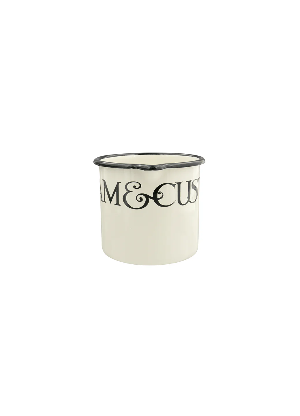 Black Toast Medium Enamel Jug - Image 5