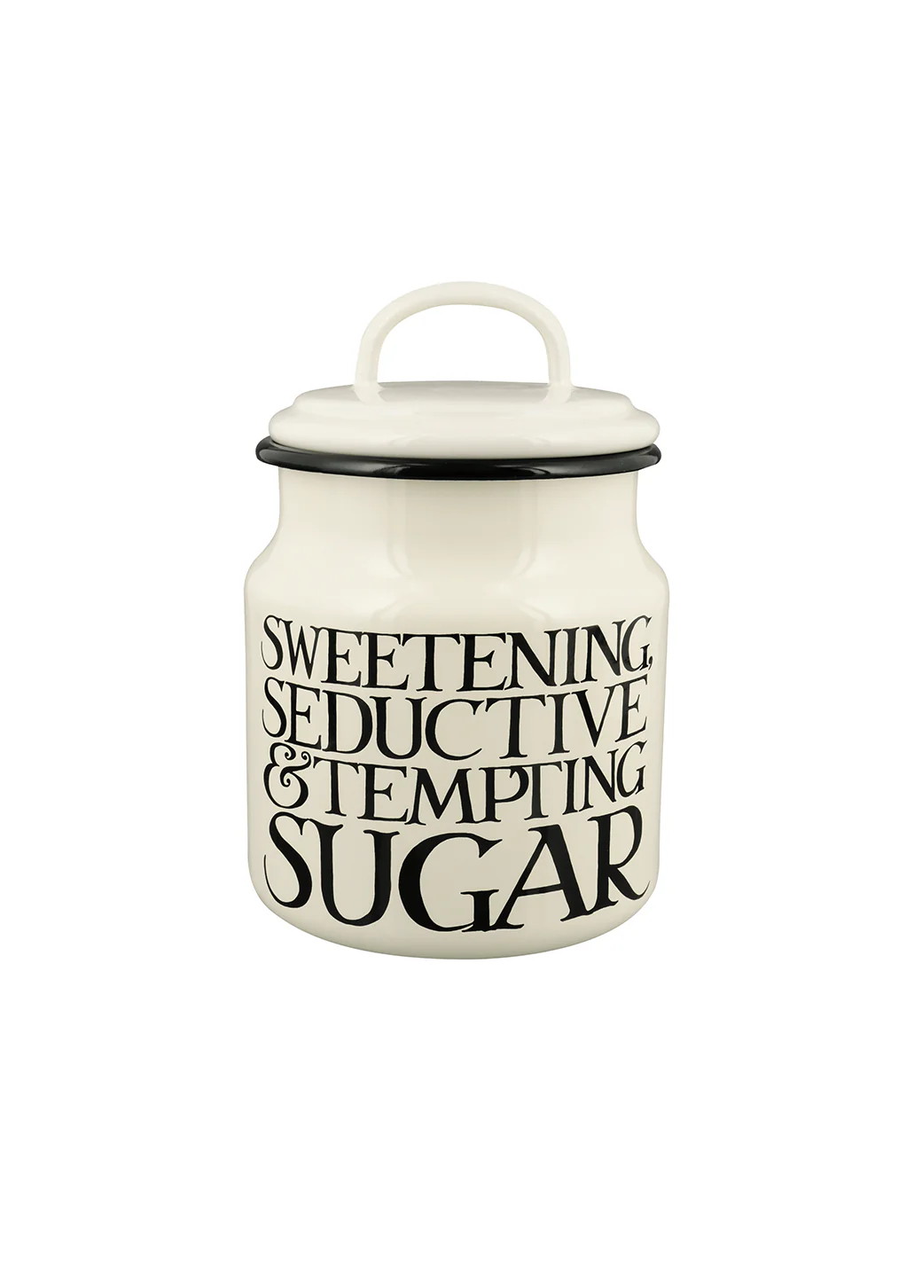 Black Toast Enamel Medium Storage Pot - Image 3