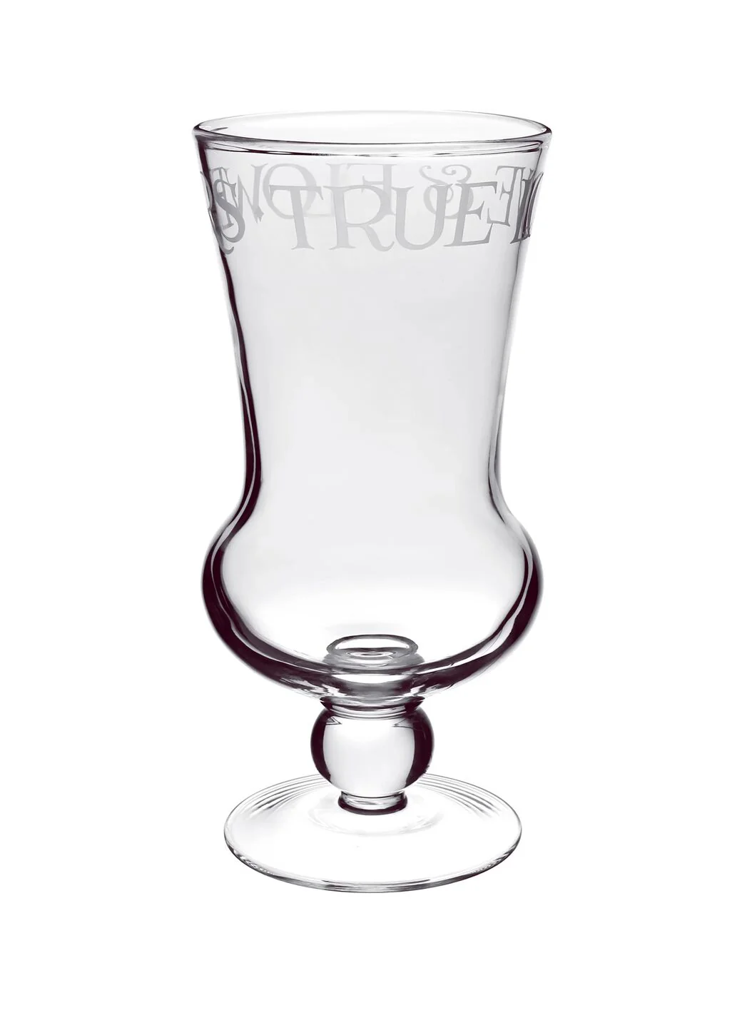 Black Toast Extra Large Crystal Glass Flared Vase - Image 2