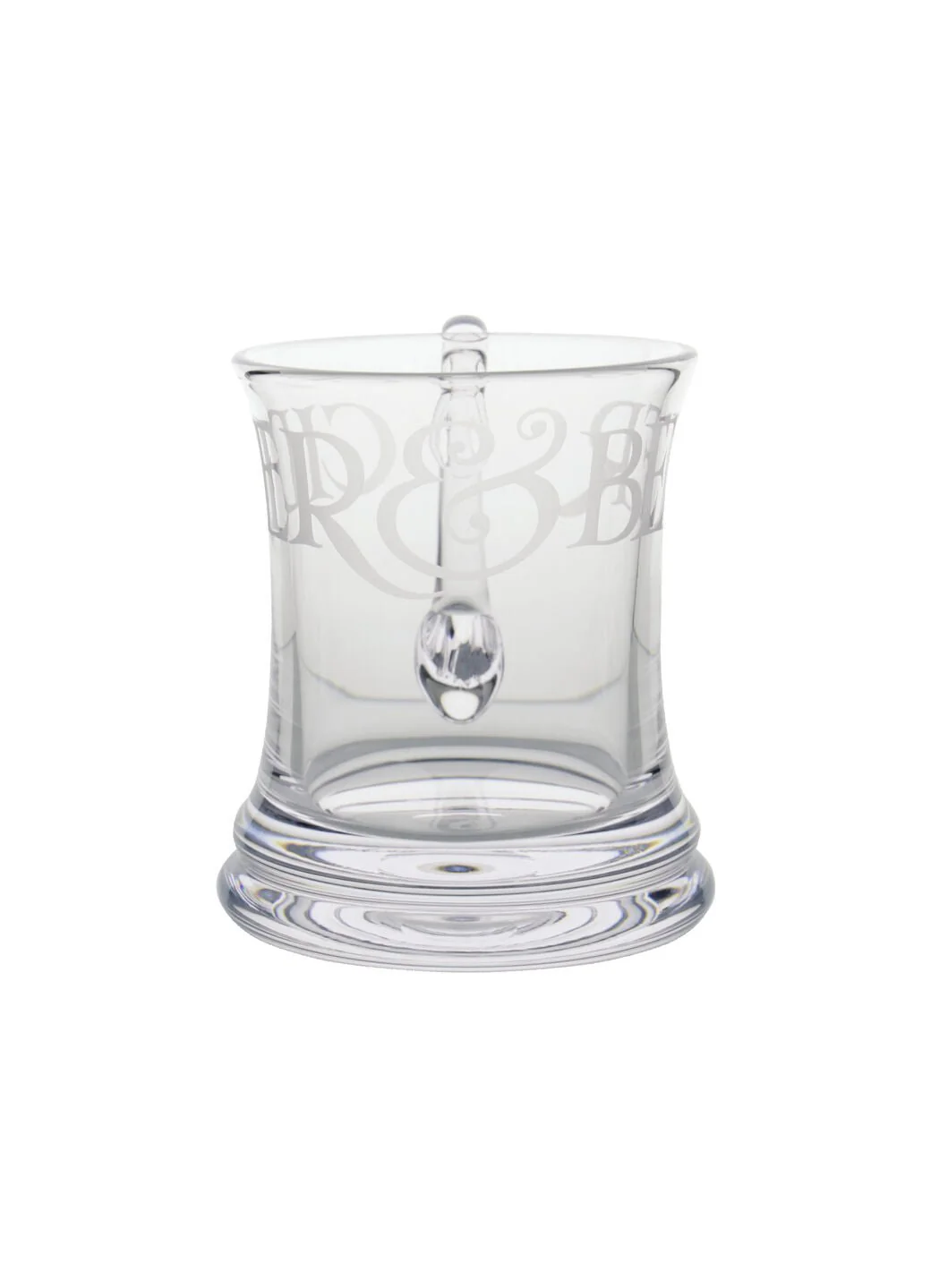Black Toast Crystal Glass Beer Mug - Image 5