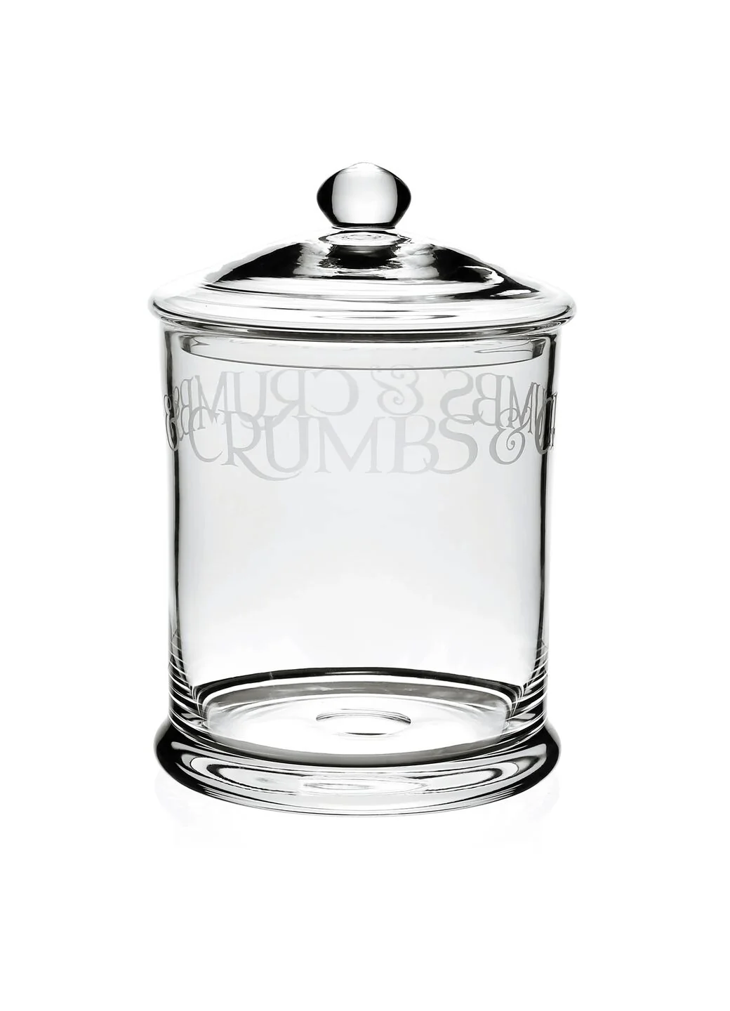 Black Toast Crystal Glass Biscuit Jar - Image 2
