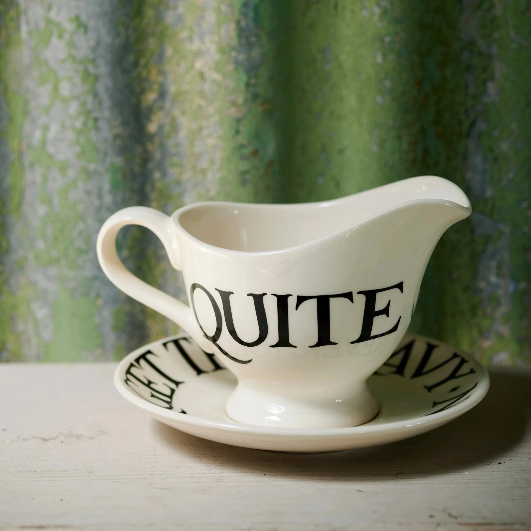 Black Toast Gravy Jug & Stand - Image 6