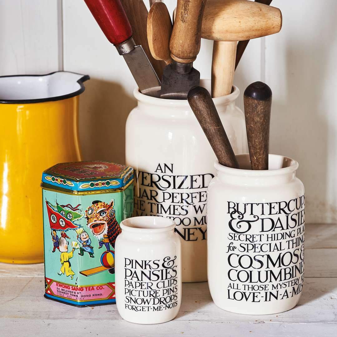 Black Toast Marigolds & Nasturtiums Large Jam Jar - Image 5