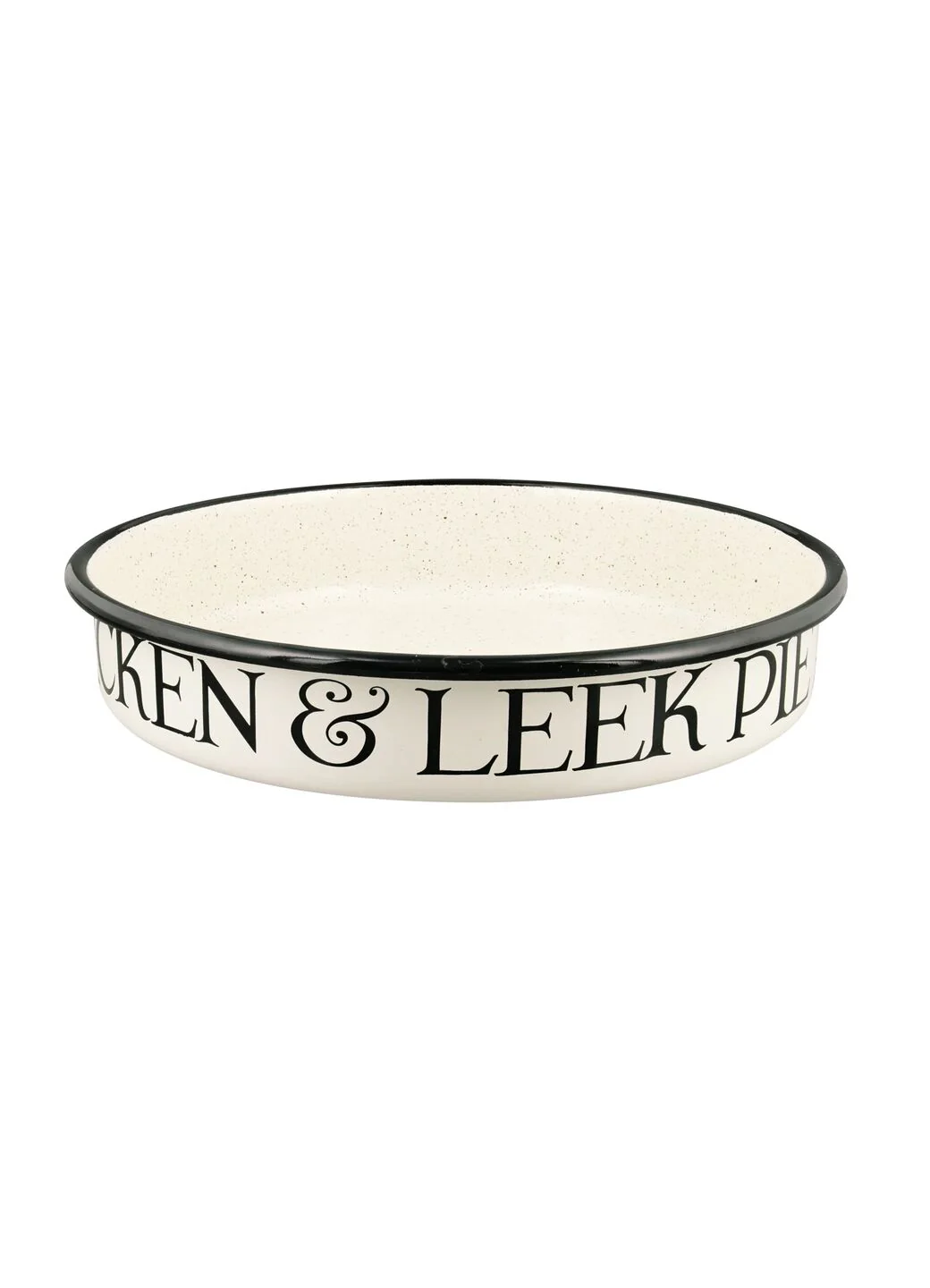 Black Toast Medium Savoury Enamel Pie Dish - Image 2