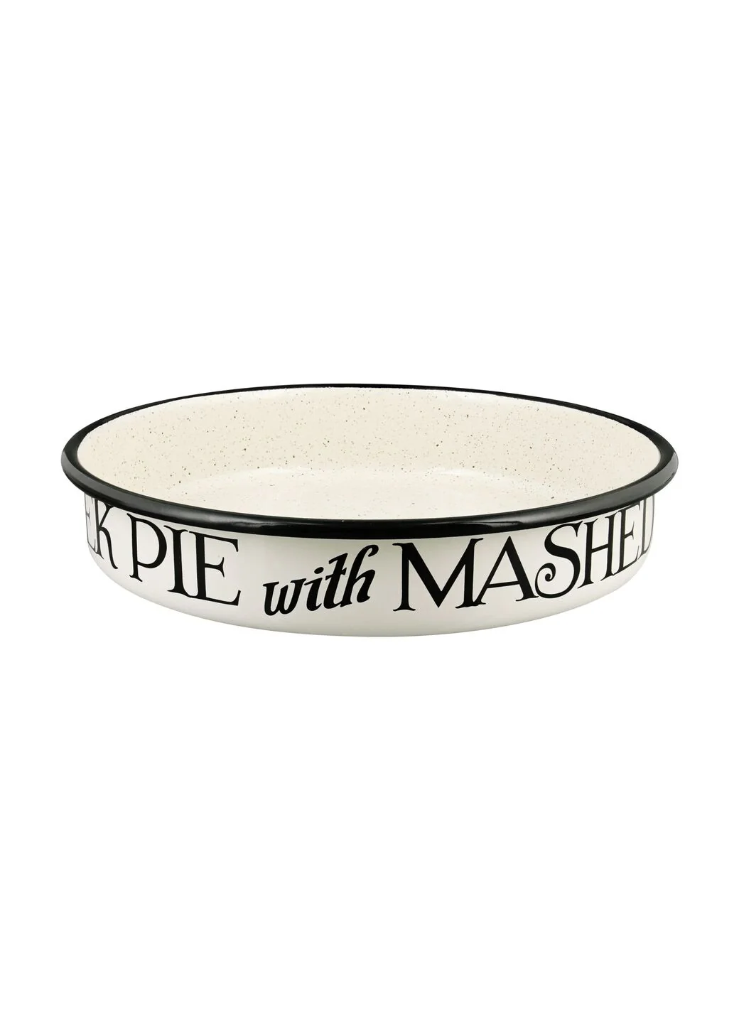 Black Toast Medium Savoury Enamel Pie Dish - Image 3