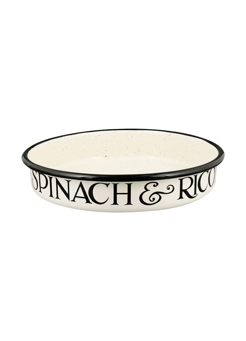 Black Toast Medium Summer Enamel Pie Dish - Image 2