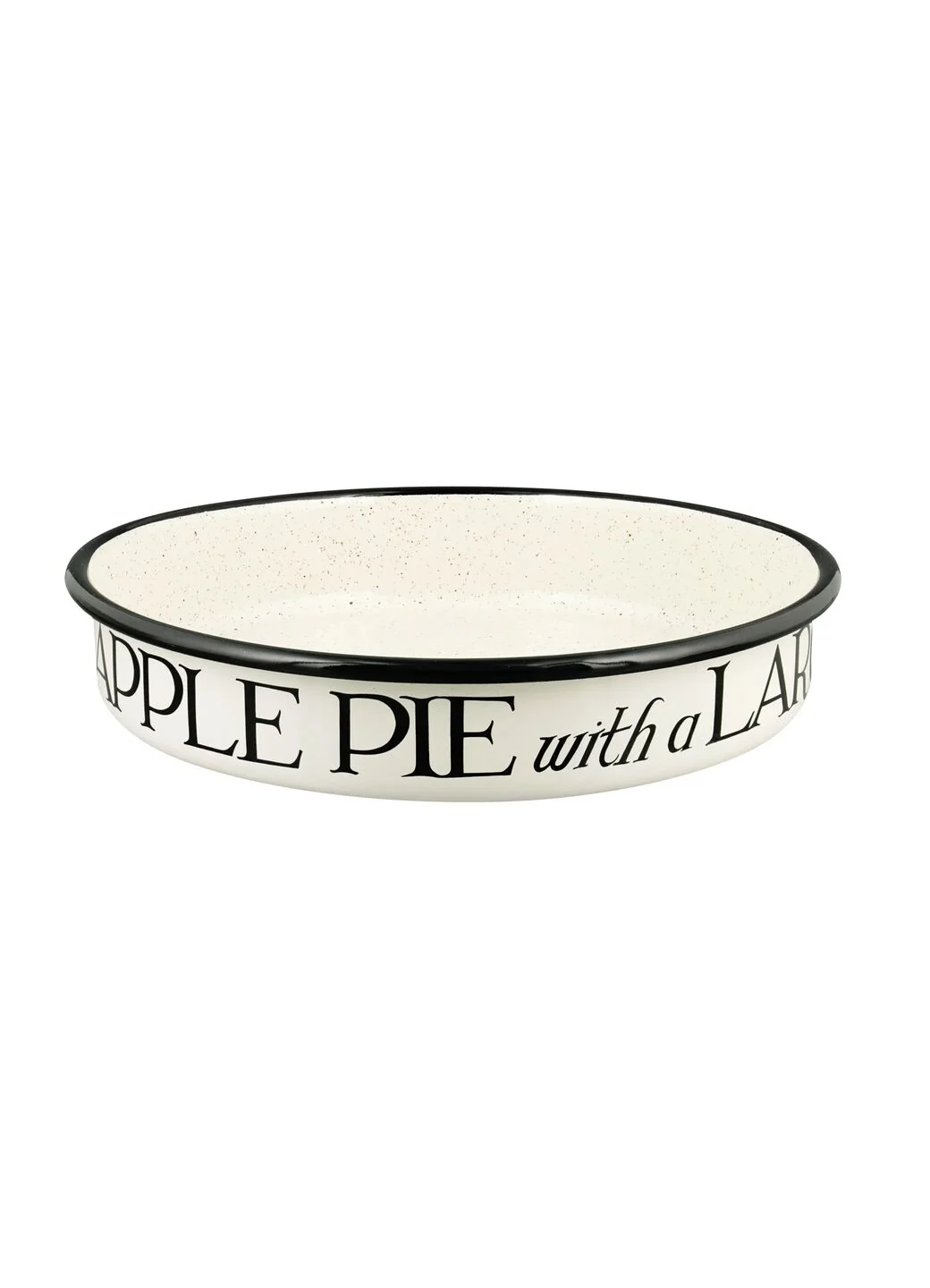 Black Toast  Medium Sweet Enamel Pie Dish - Image 3