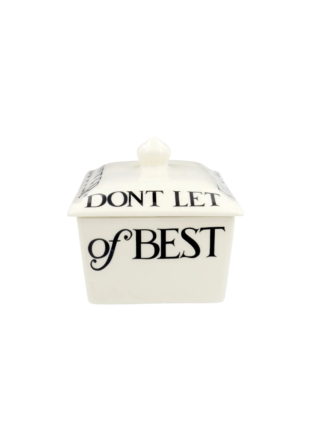 Black Toast Half a Pound Small Butter Dish - Image 3