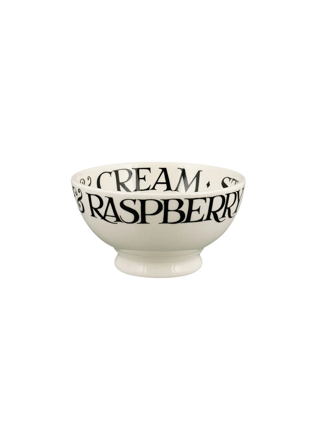 Black Toast Strawberries & Cream French Bowl - Image 3