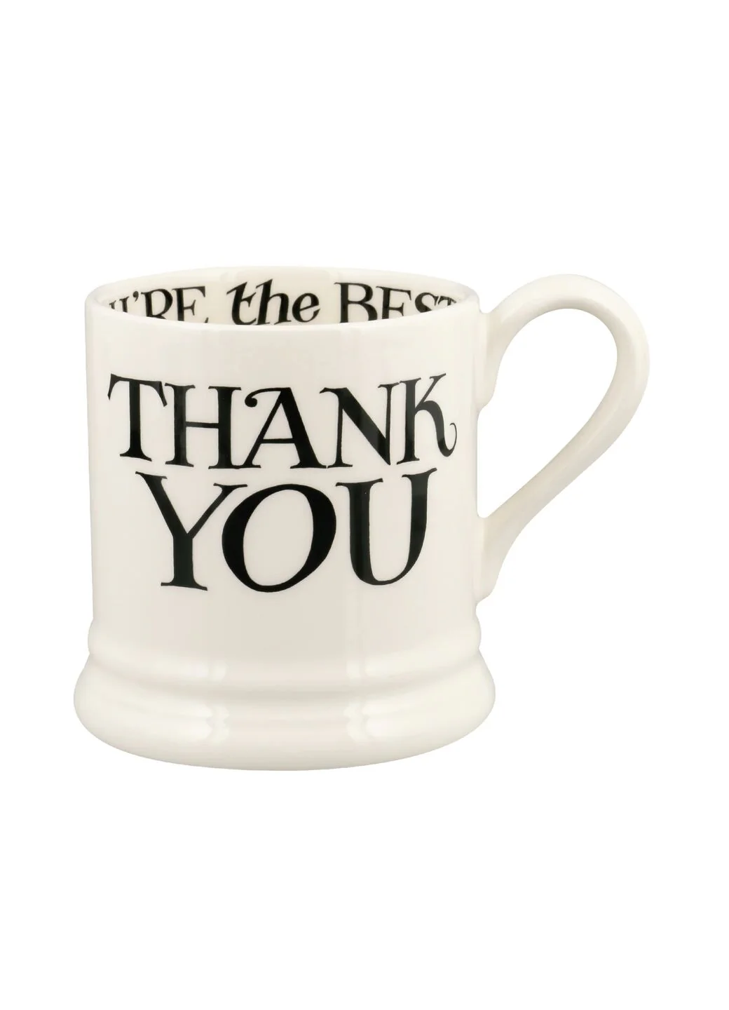 Black Toast Thank You 1/2 Pint Mug - Image 2