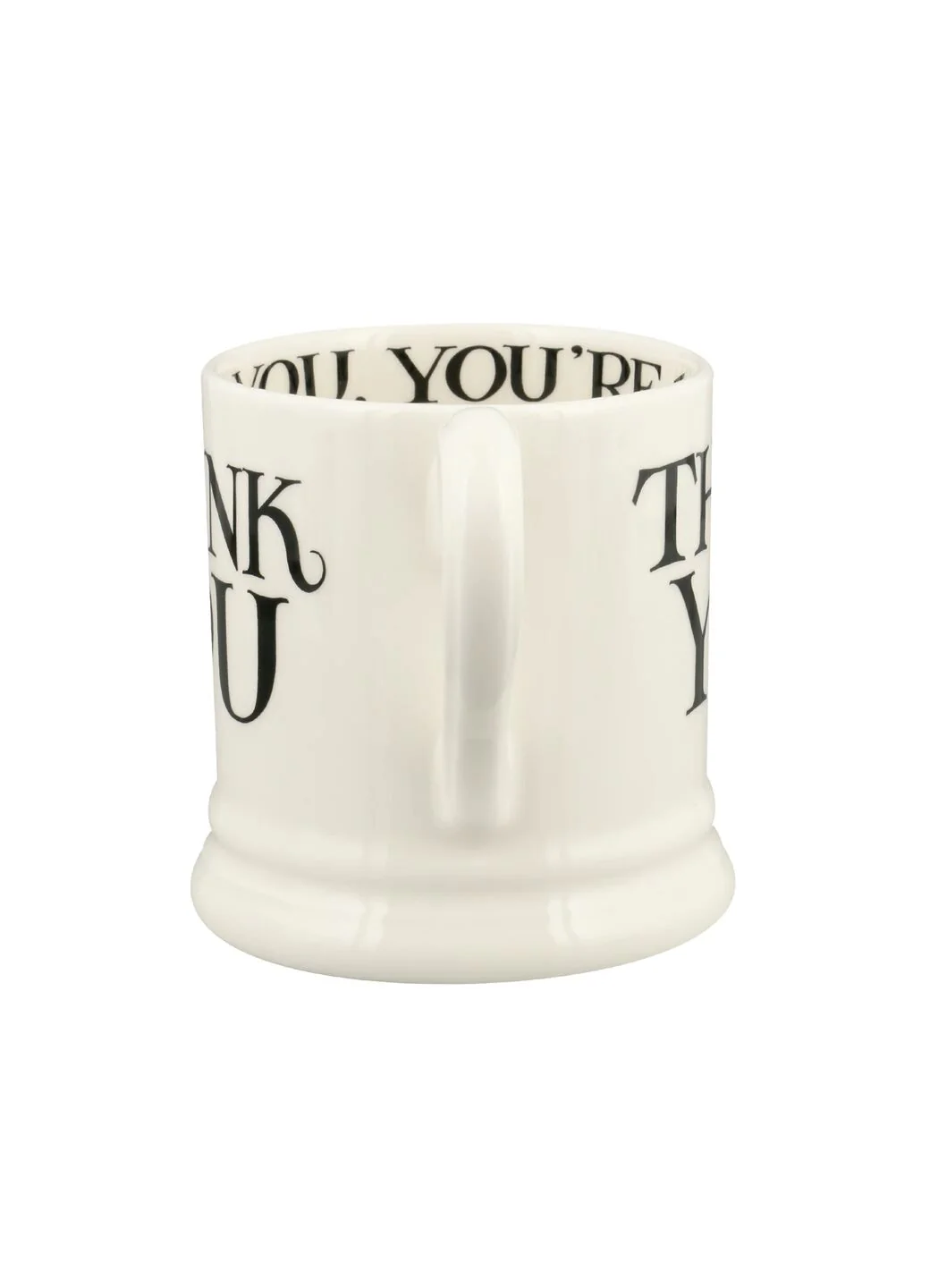 Black Toast Thank You 1/2 Pint Mug - Image 3