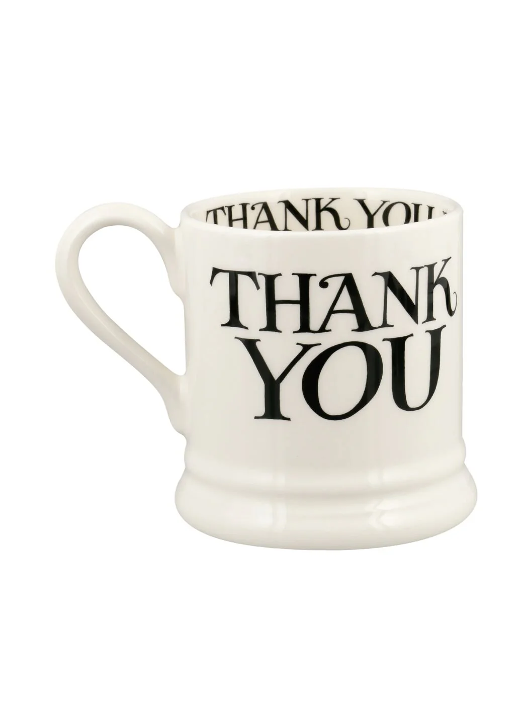 Black Toast Thank You 1/2 Pint Mug - Image 4
