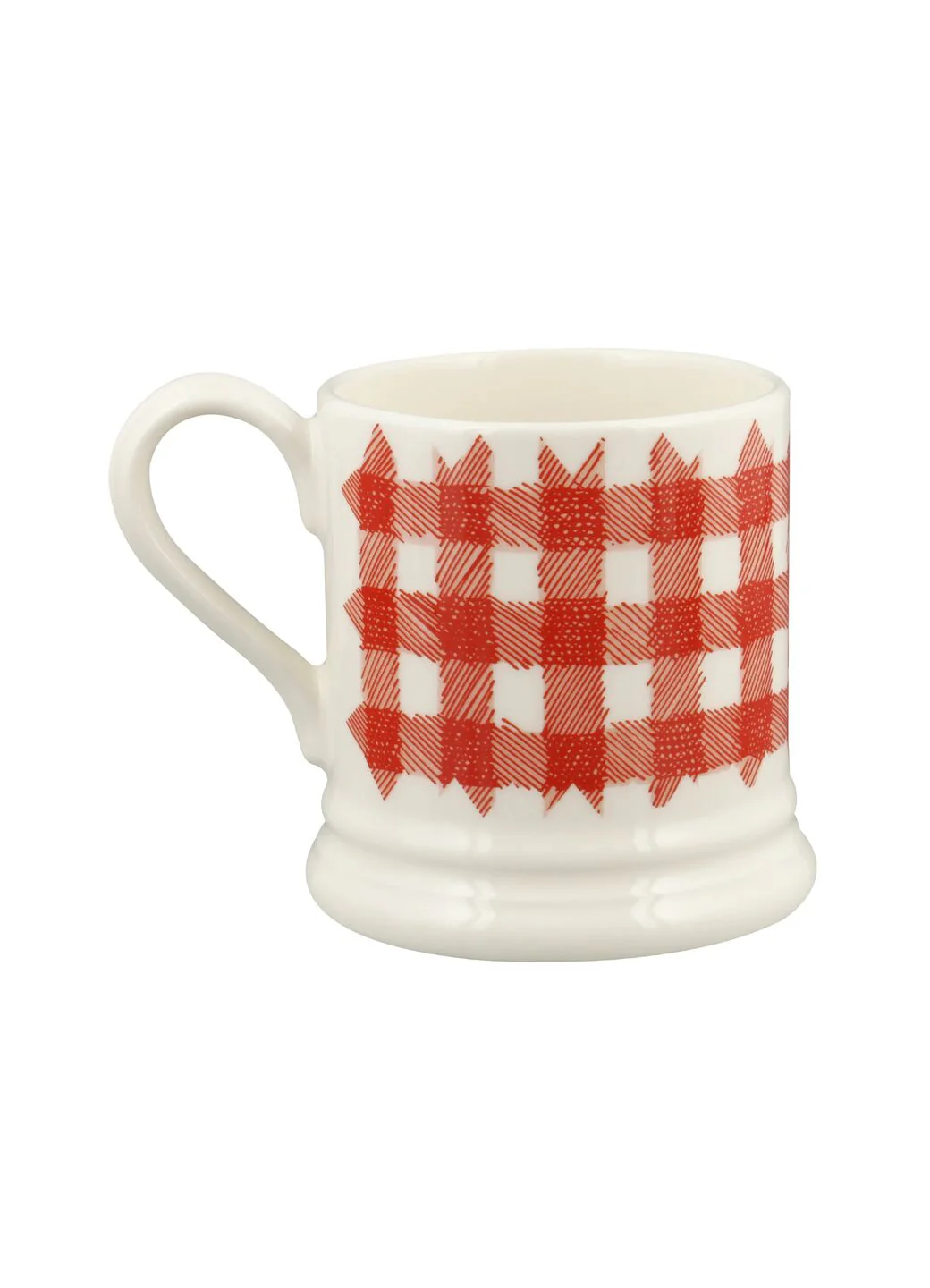 Red Gingham Blooming Good Tea 1/2 Pint Mug - Image 4