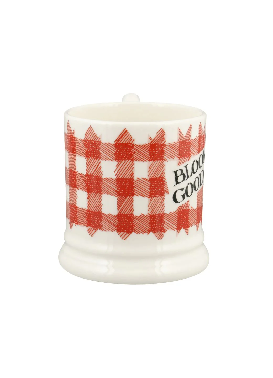 Red Gingham Blooming Good Tea 1/2 Pint Mug - Image 5