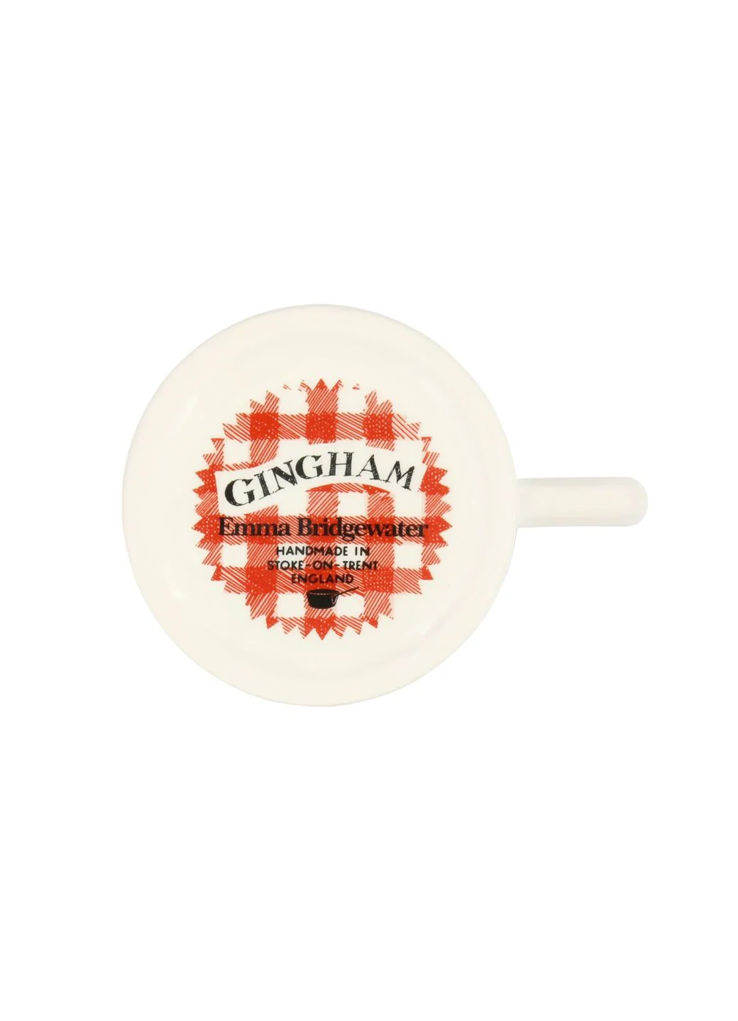 Red Gingham Blooming Good Tea 1/2 Pint Mug - Image 6