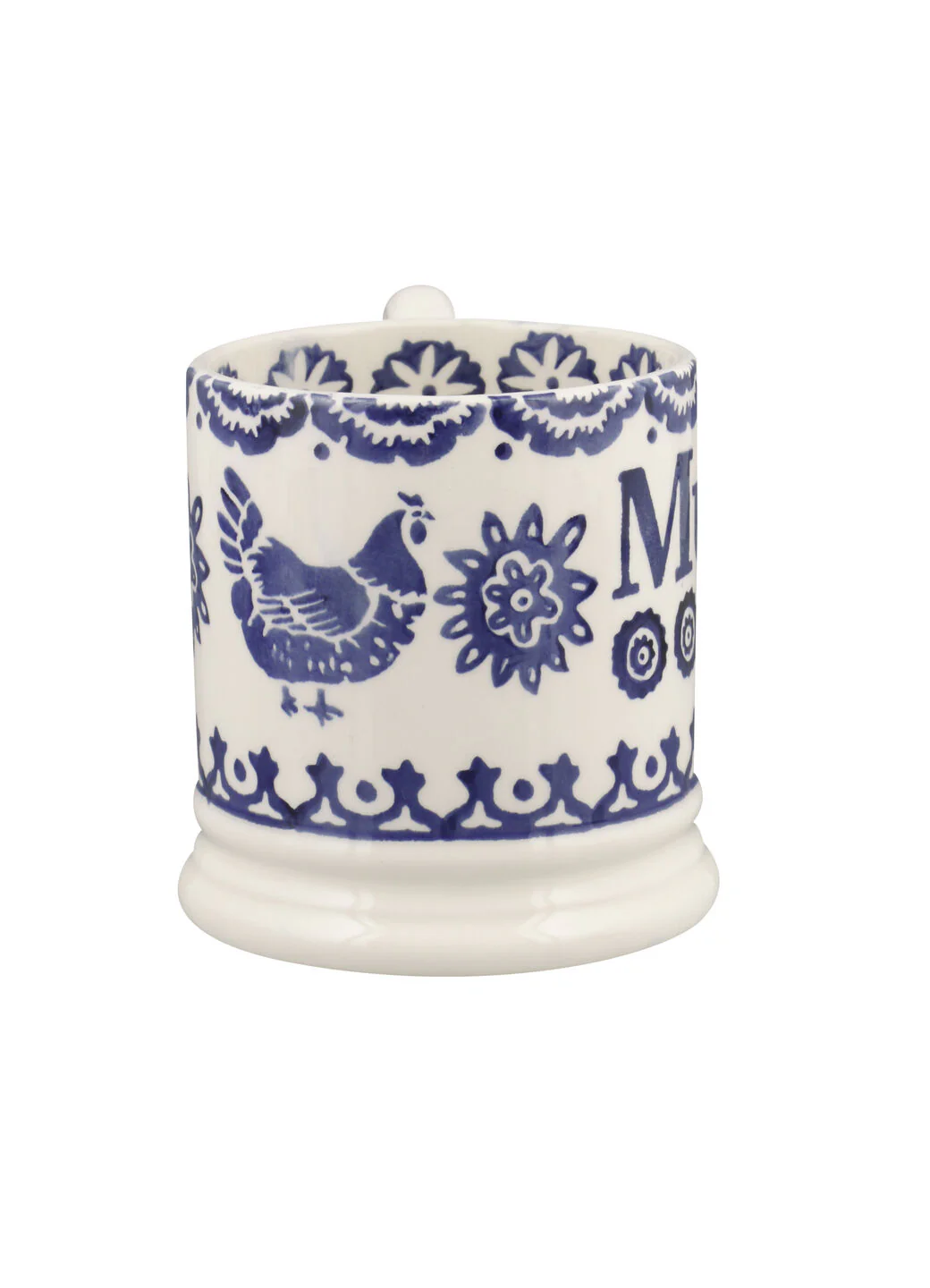 Blue Hen & Border Mum 1/2 Pint Mug - Image 5