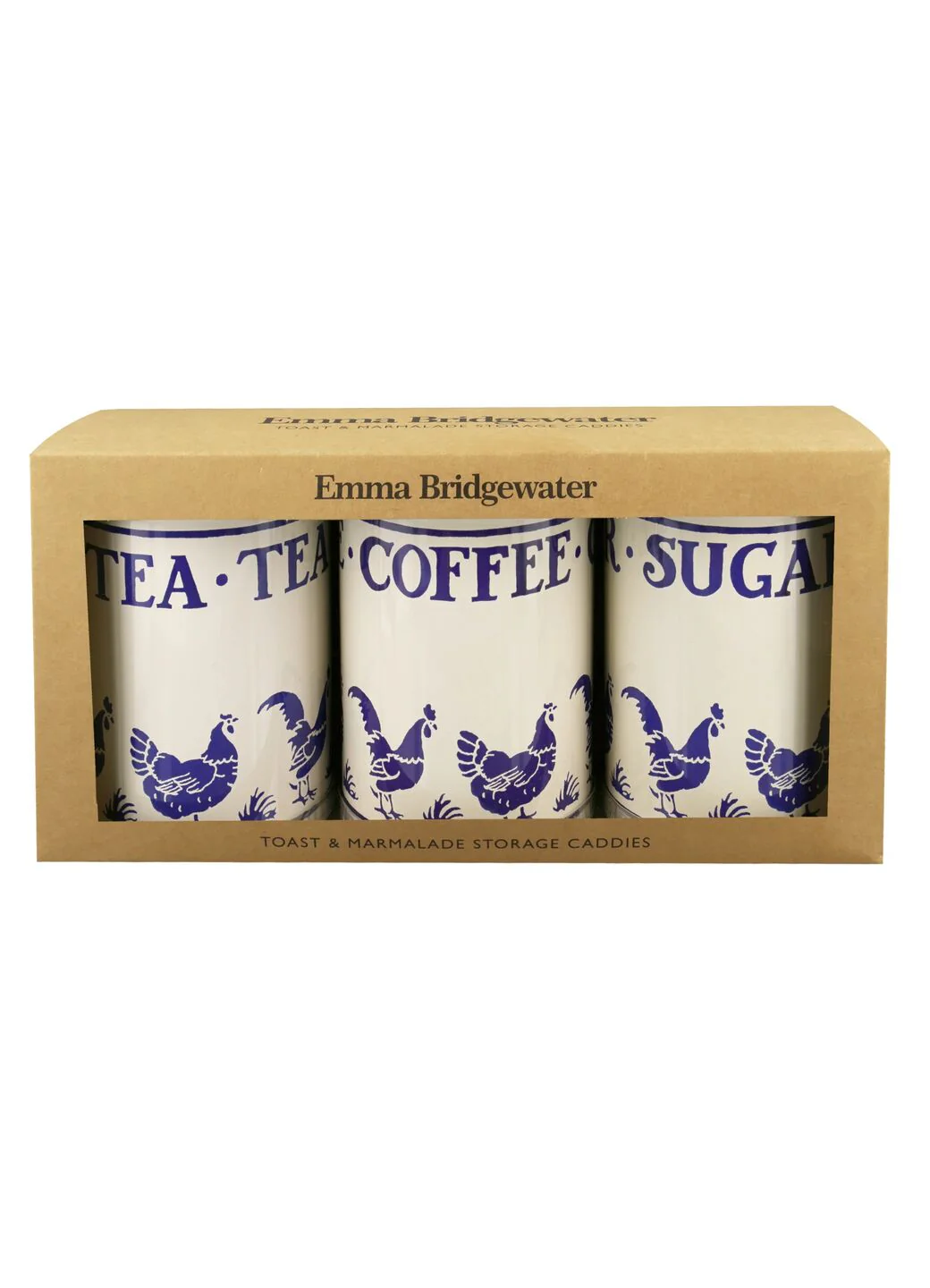 Blue Hen Set Of 3 Round Tin Caddies - Image 3