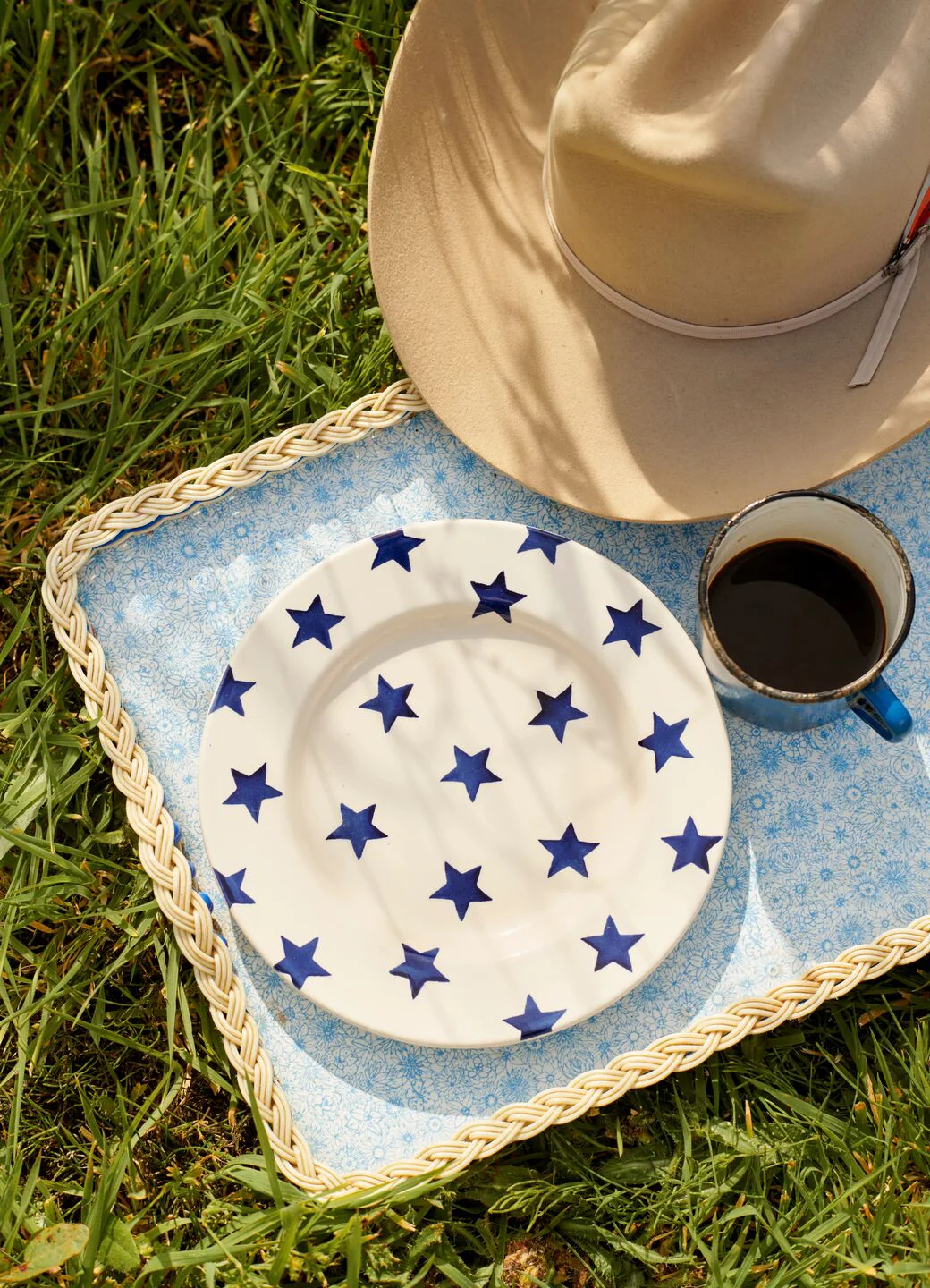 Blue Star Medium Dinner Plate, 8.5 Inch - Set of 4 - Image 5