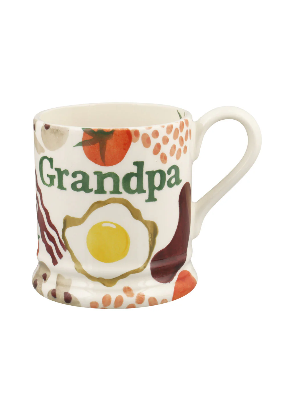 Breakfast Grandpa 1/2 Pint Mug - Image 2