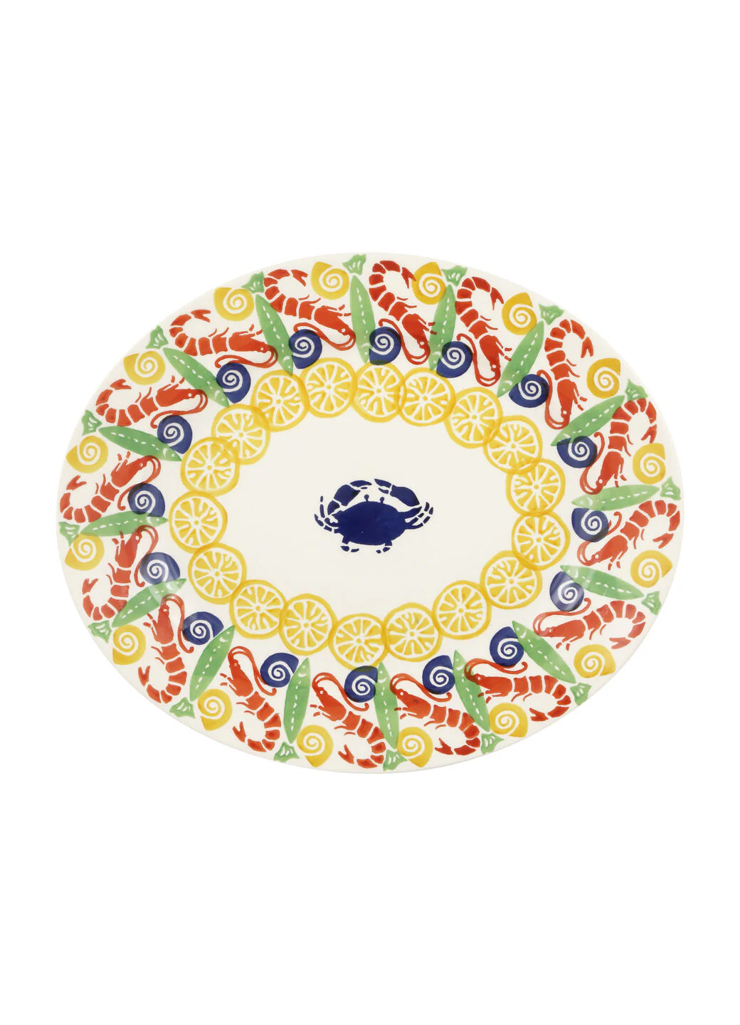 Crabs & Shrimps Medium Oval Platter - Image 2