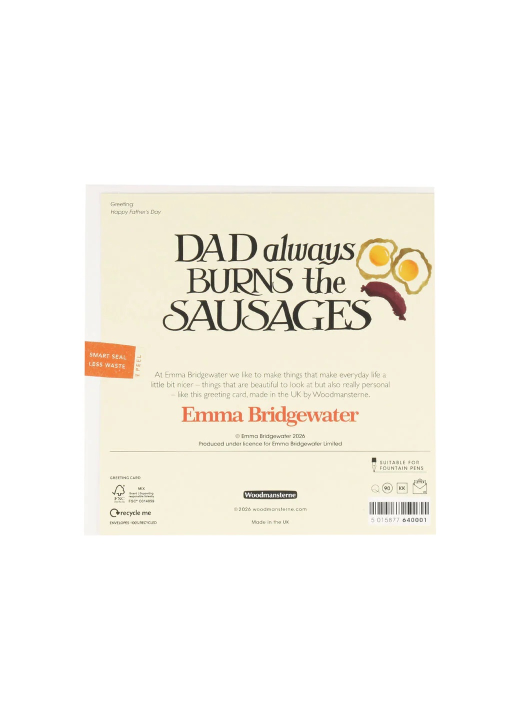 Fathers Day Breakfast Card - Image 2