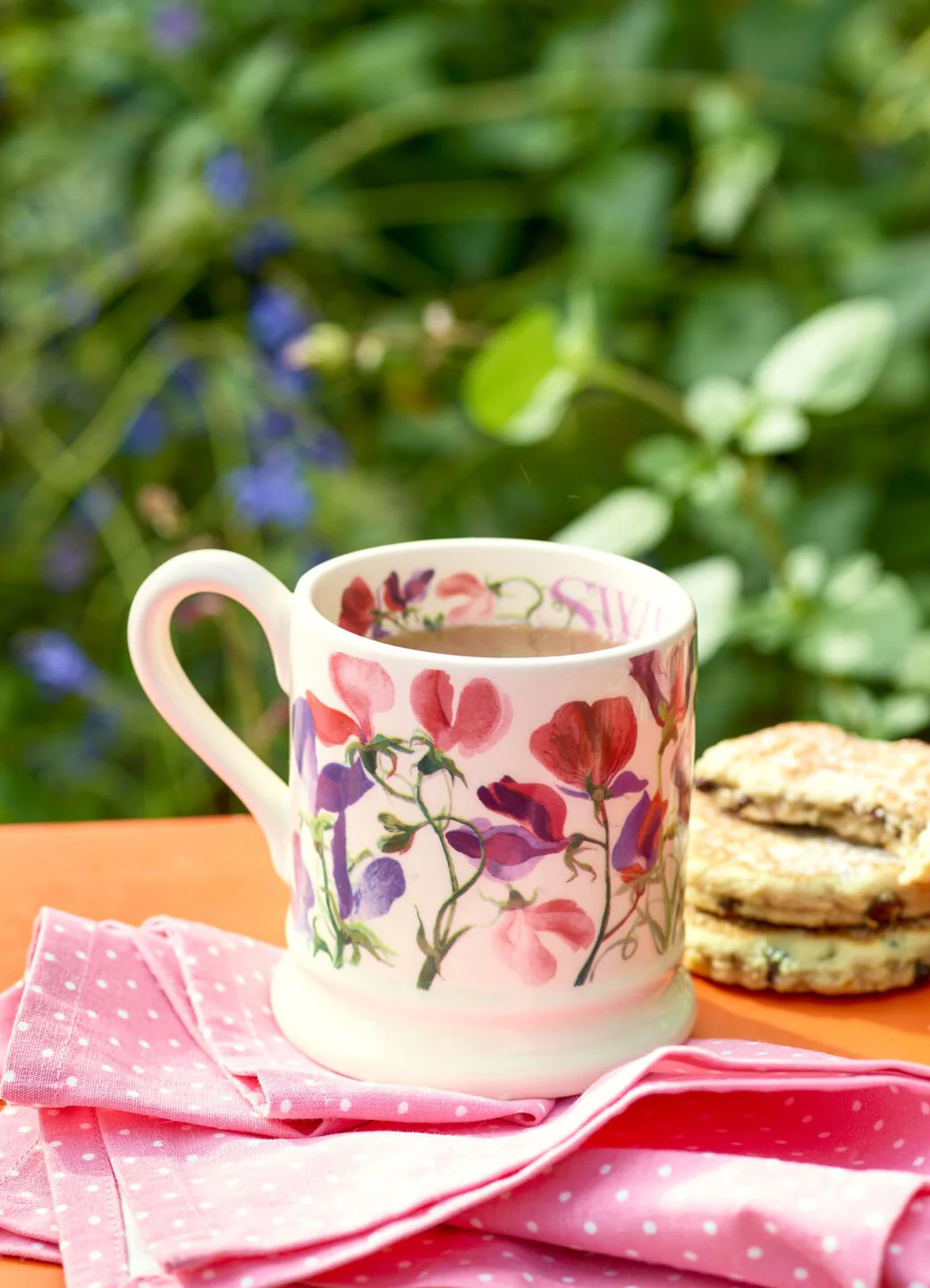 Flowers Sweet Pea Multi 1/2 Pint Mug - Image 8