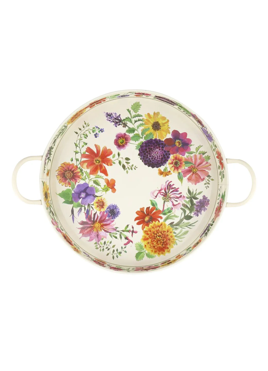 Garden Flowers Large Handled Tin Tray - Image 2