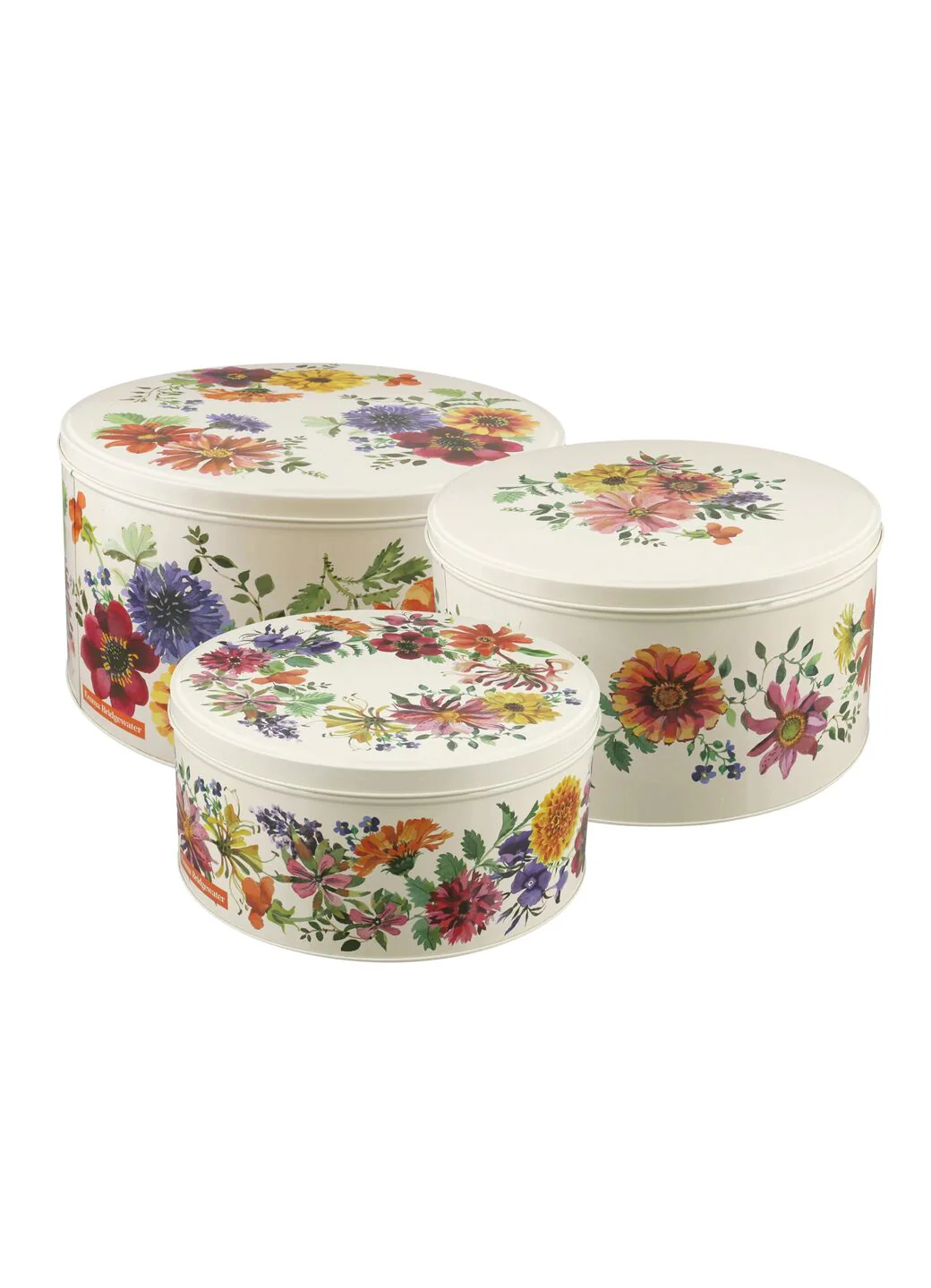 Garden Flowers Set Of 3 Round Cake Tins - Image 2