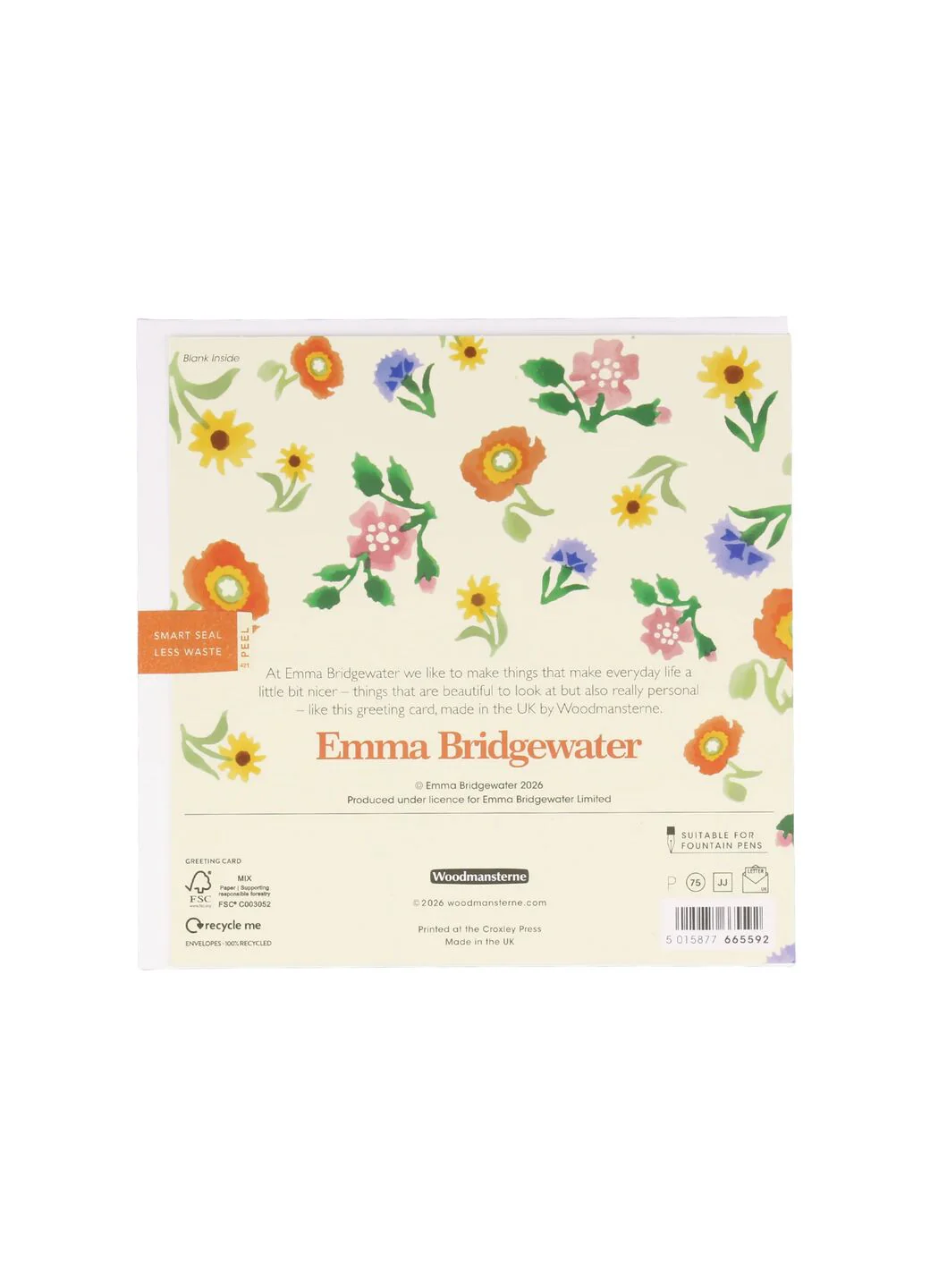 Happy Birthday Poppies & Pinks Card - Image 2