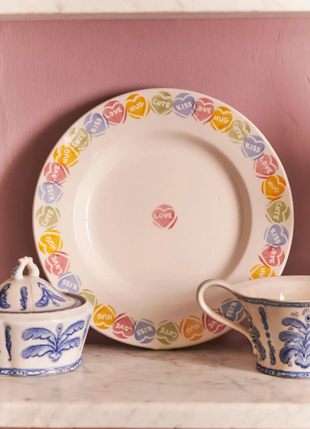 Love Hearts Medium Dinner Plate, 8.5 inch - Image 4