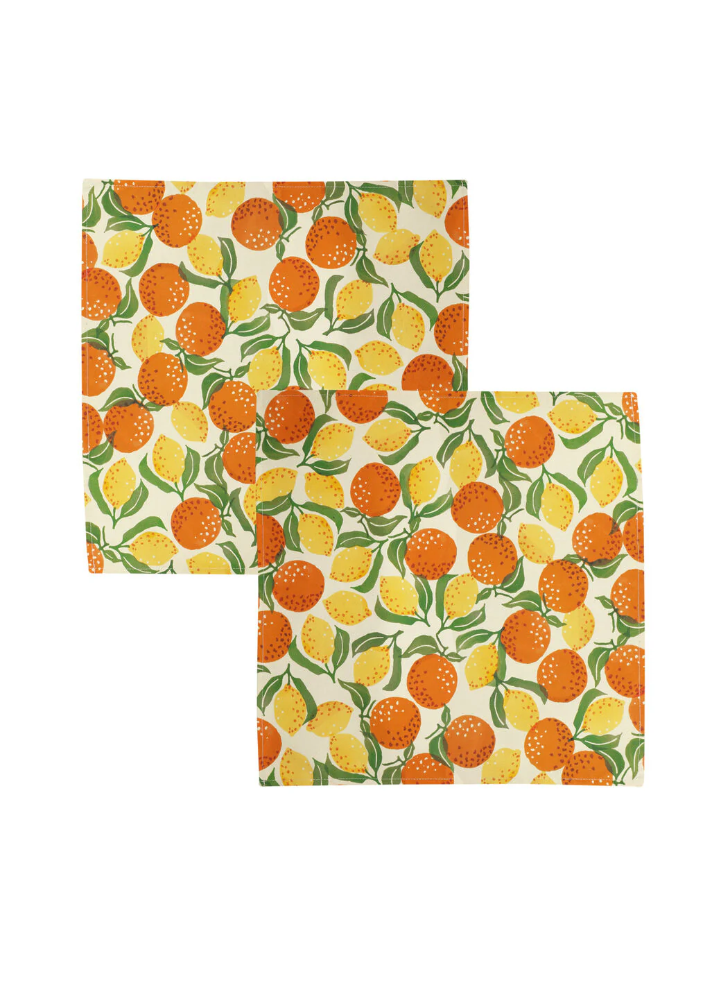 Orange & Lemons Set Of 2 Napkins - Image 2