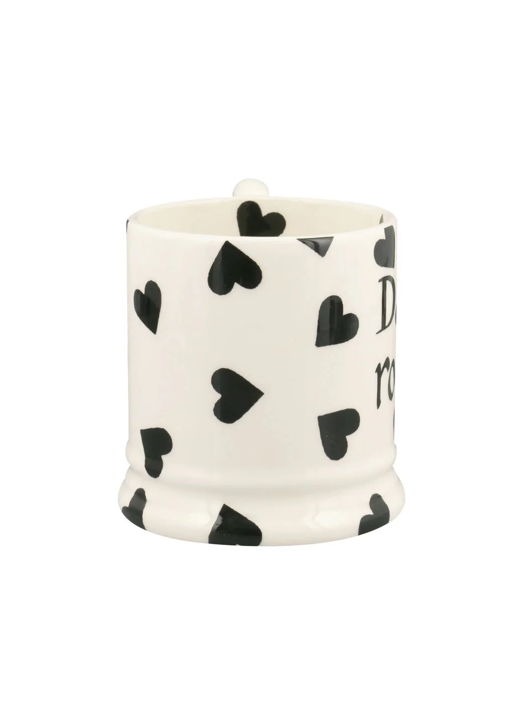 Personalised Black Hearts 1/2 Pint Mug - Image 5