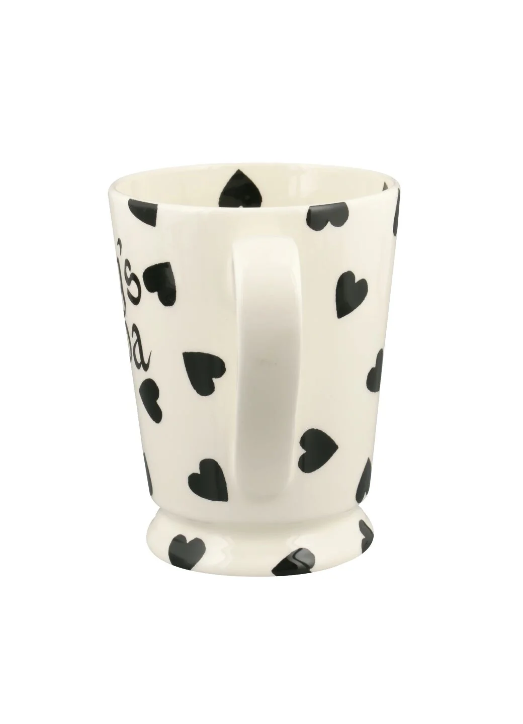 Personalised Black Hearts Cocoa Mug - Image 2
