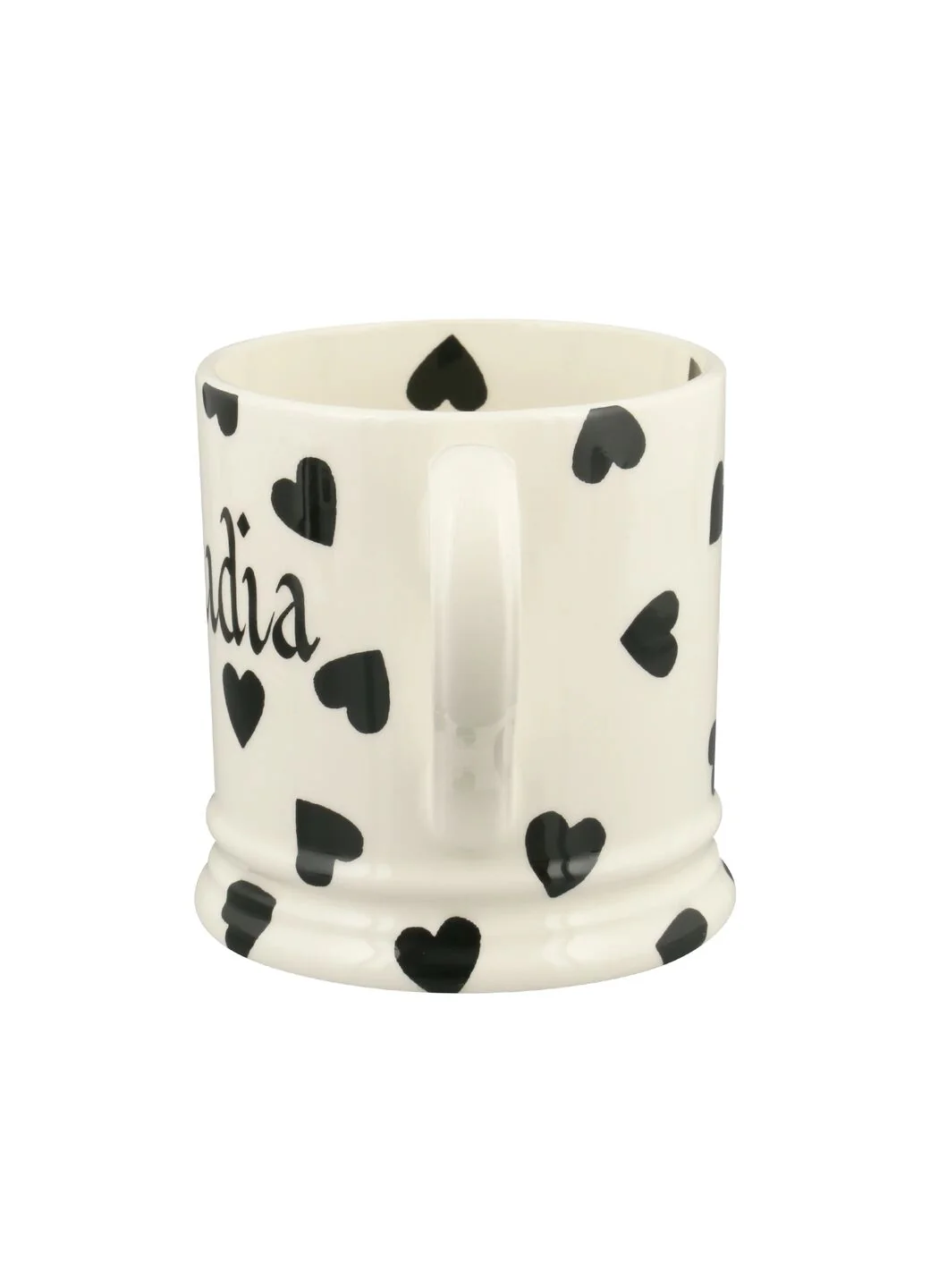 Personalised Black Hearts Large Mug - Image 3