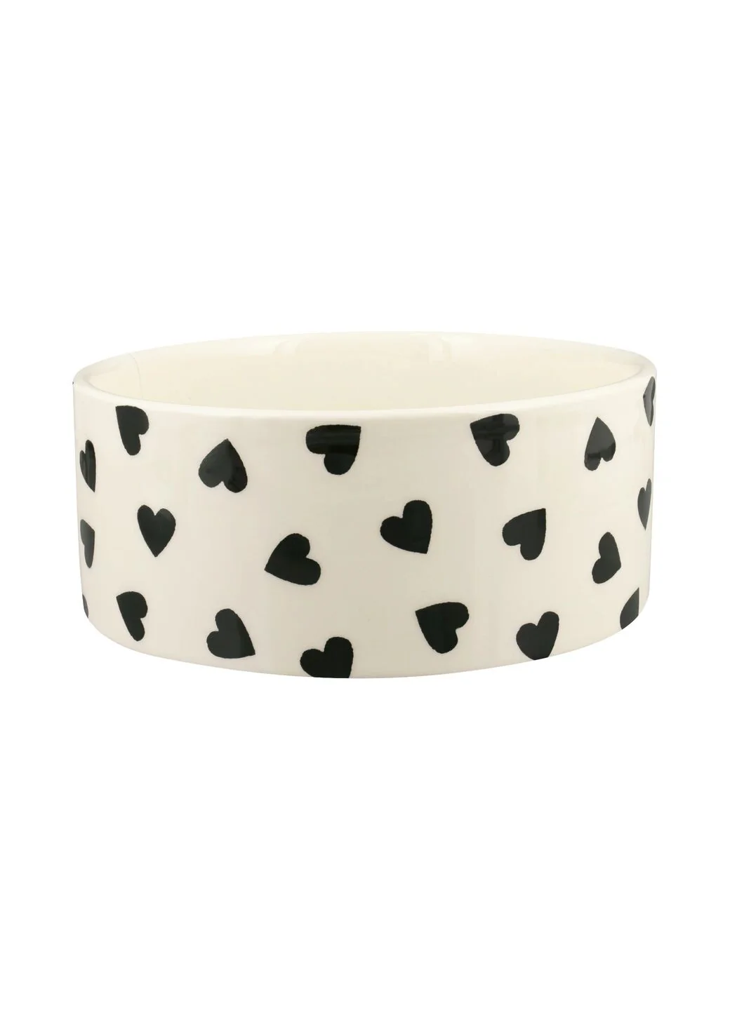 Personalised Black Hearts Large Pet Bowl - Image 2