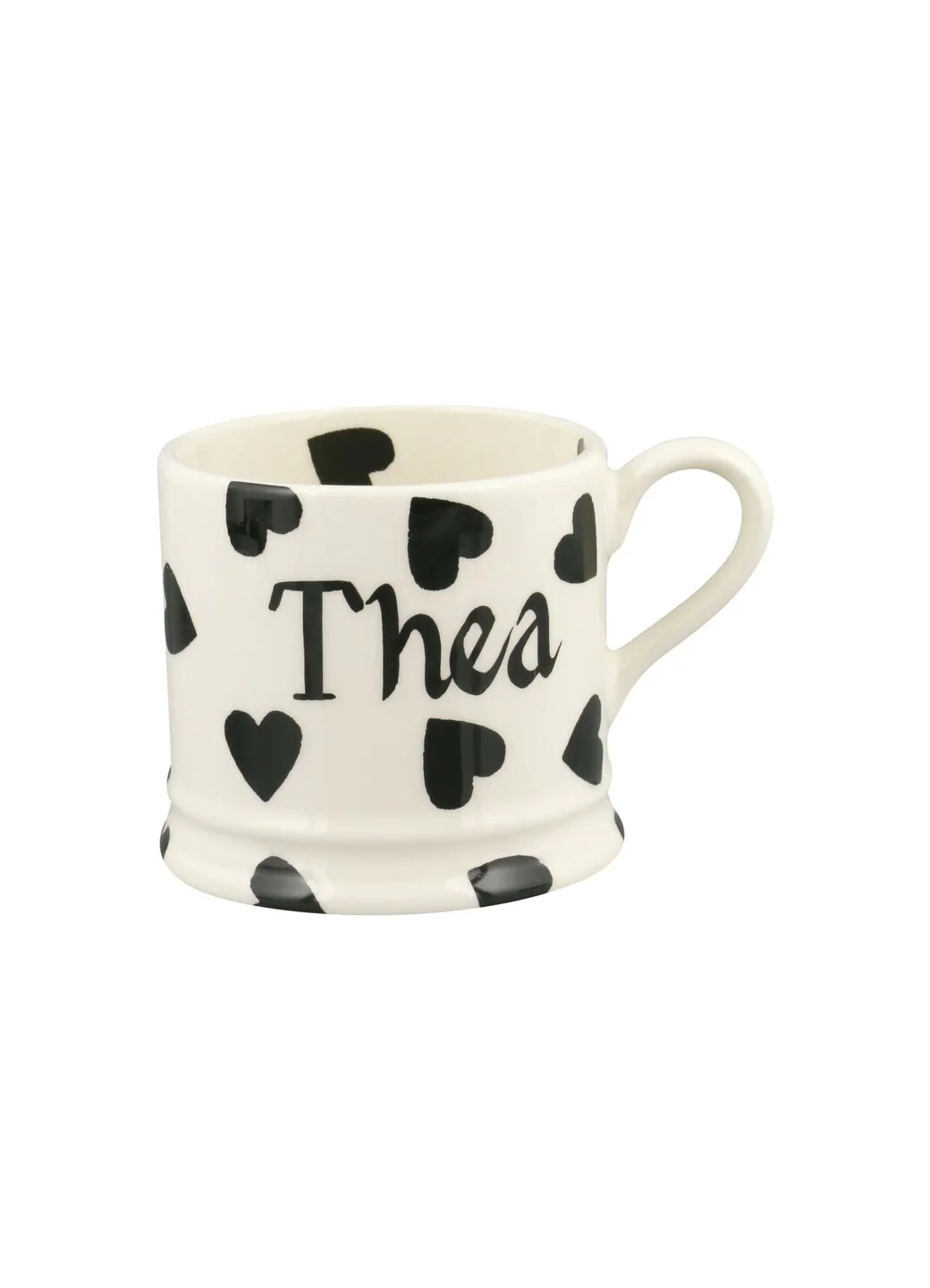 Personalised Black Hearts Small Mug - Image 2