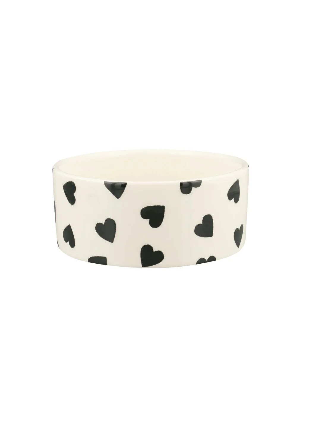 Personalised Black Hearts Small Pet Bowl - Image 2