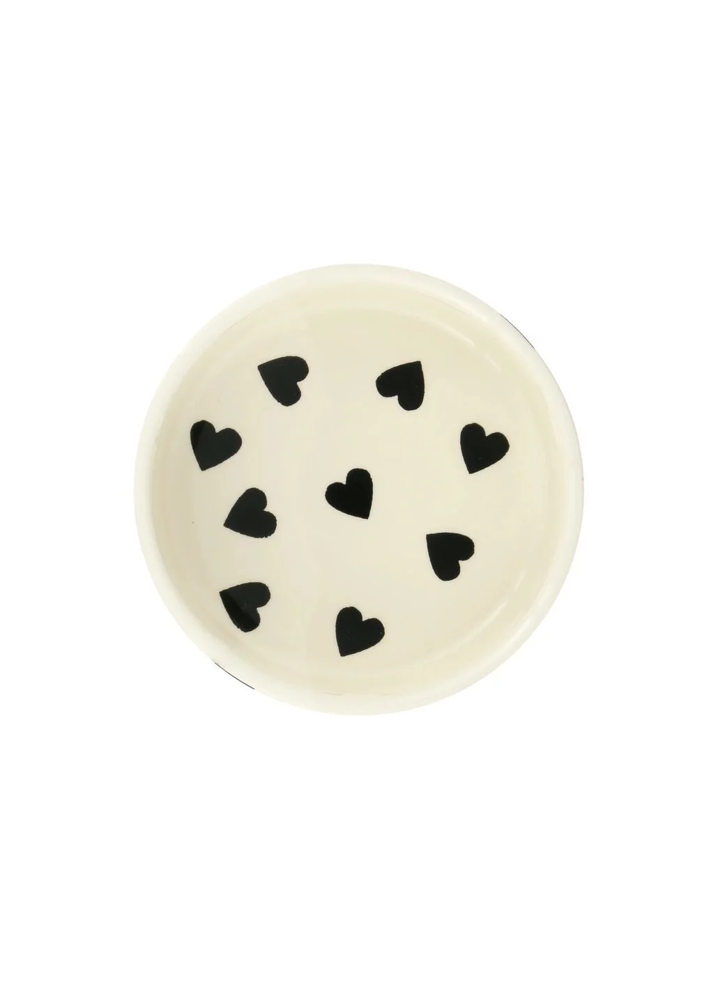 Personalised Black Hearts Small Pet Bowl - Image 3