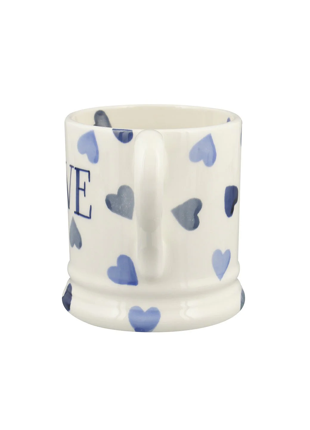 Personalised Blue Hearts 1/2 Pint Mug - Image 3