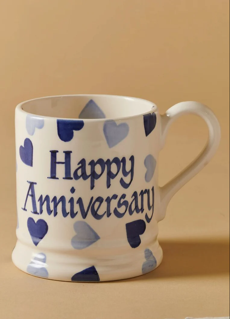 Personalised Blue Hearts 1/2 Pint Mug - Image 6