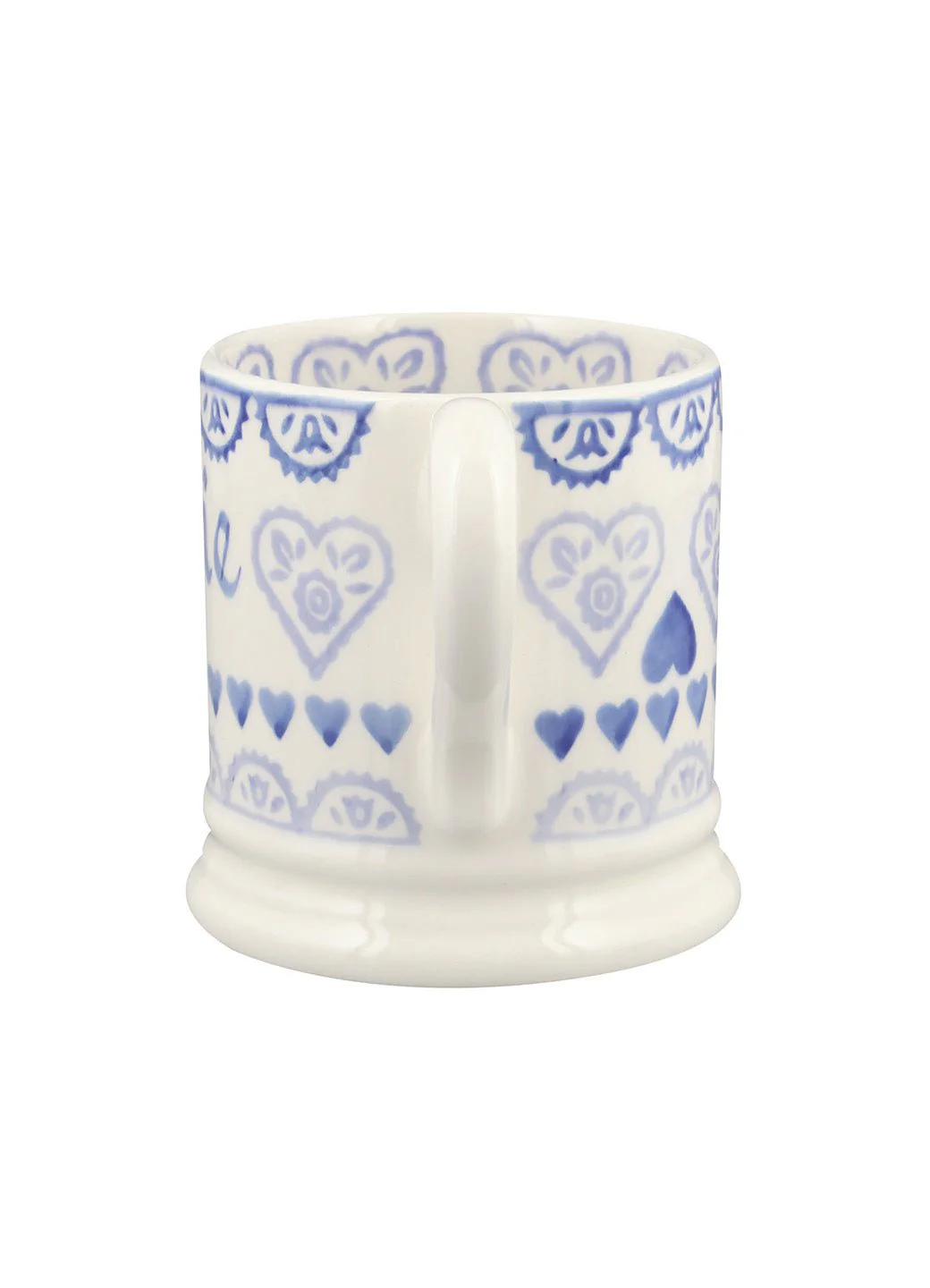 Personalised Blue Sampler 1/2 Pint Mug - Image 3